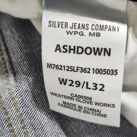 Silver Jeans men's size W29/L32 indigo blue colour Ashdown classic fit slim leg - Picture 8 of 15